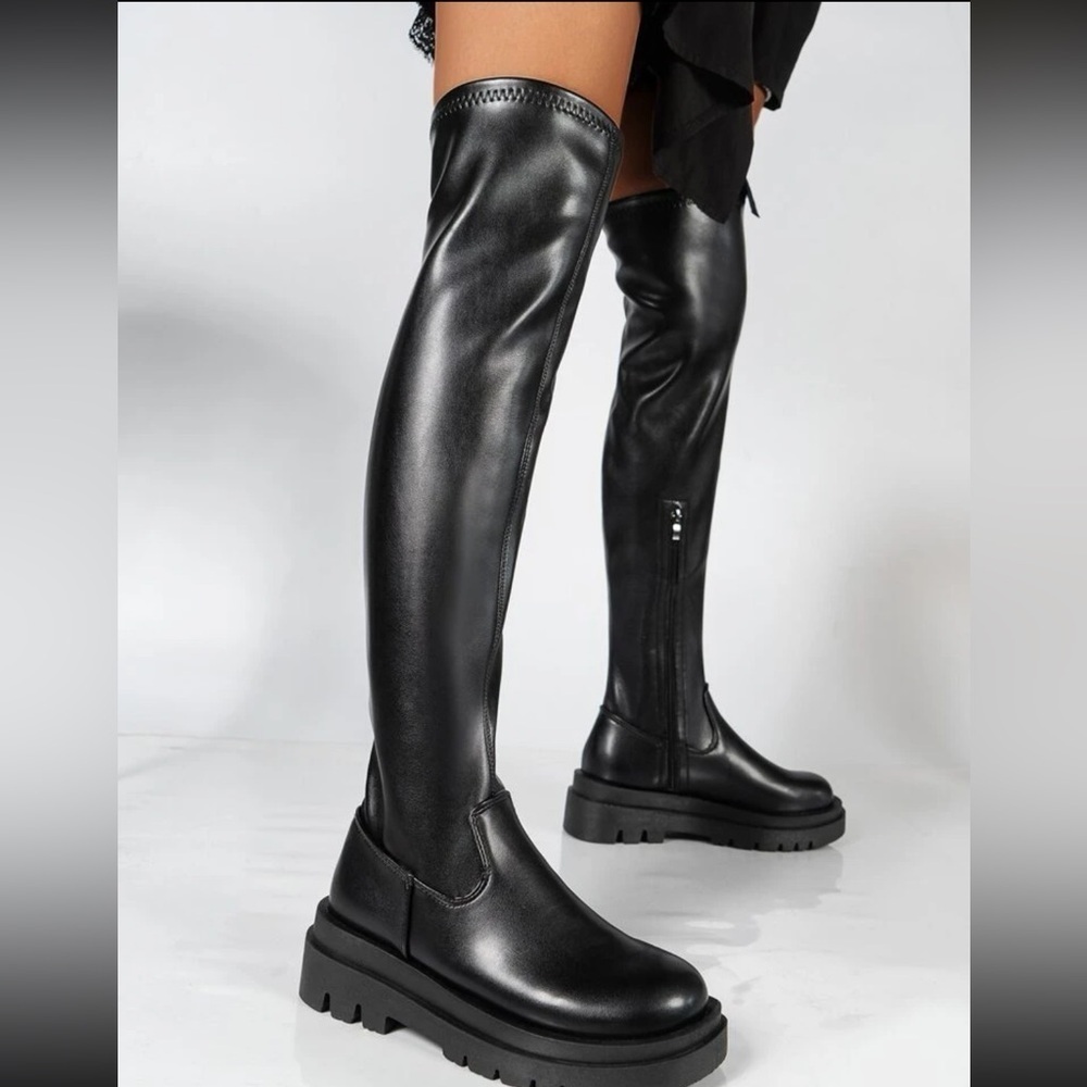SHEIN over the knee Chelsea boots size us 8.5